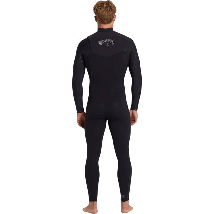 2024 Billabong Mens Furnace Natural 4/3mm Chest Zip Wetsuit ABYW100265 - Black